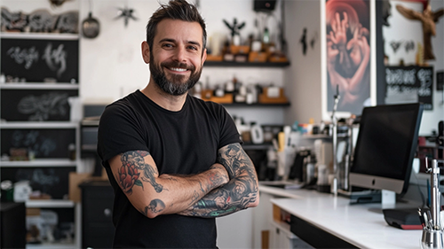 tatuador profesional de Formación Activa